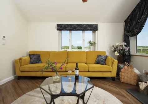The living room at Highfield Barton, Camborne