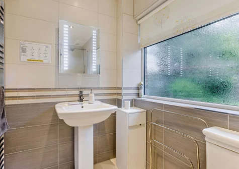 The bathroom at Highfield, Topsham
