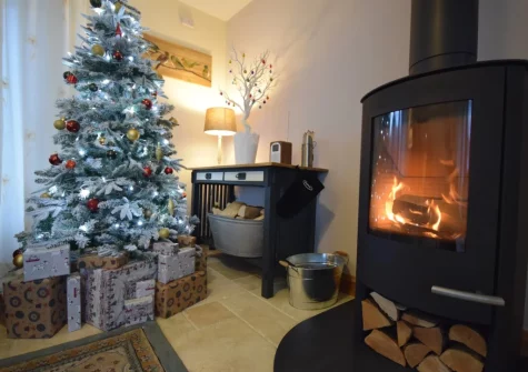 Highford Barn is decorated for Christmas