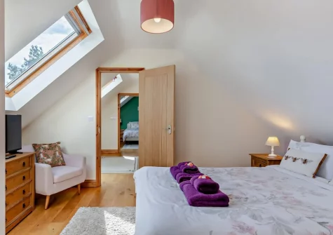 Bedroom #1 at Highford Barn, Higher Clovelly