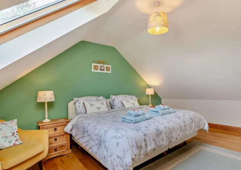 Bedroom #2 at Highford Barn, Higher Clovelly