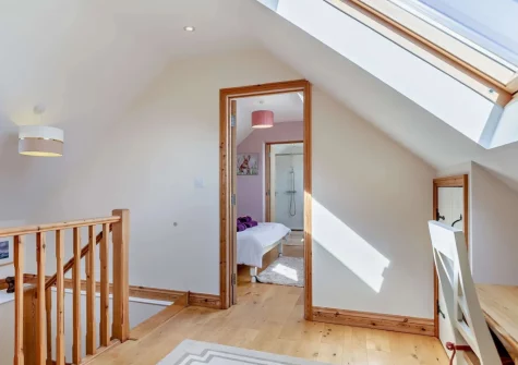 The first floor landing at Highford Barn, Higher Clovelly
