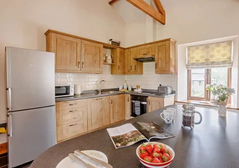The kitchen at Highland Barn, Launceston