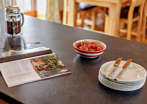 The kitchen at Highland Barn, Launceston