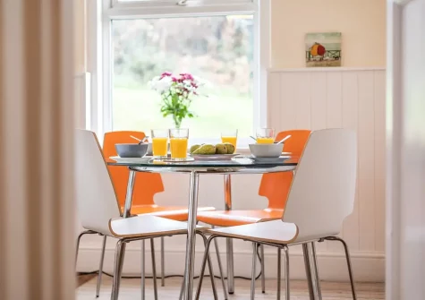 The breakfast room at Highlands, Woolacombe