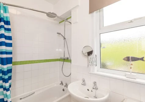 The bathroom at Highlands, Woolacombe