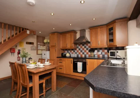 The kitchen & dining area at Hill Farm Fox Barn, Shebbear