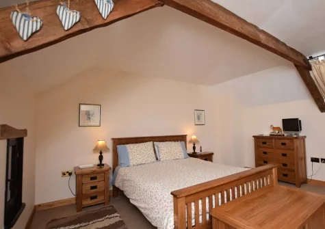 Bedroom #1 at Hill Farm Fox Barn, Shebbear