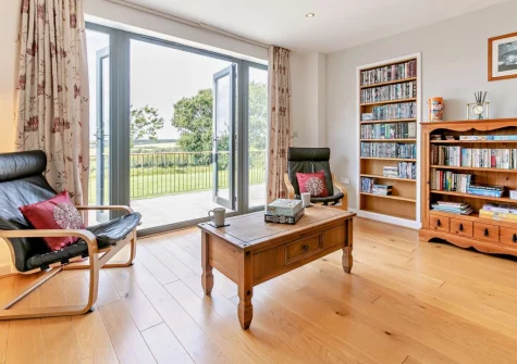 The living room at Hillcrest, Hartland