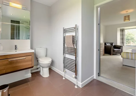 Bedroom #1 en-suite shower room at Hillcrest, Hartland