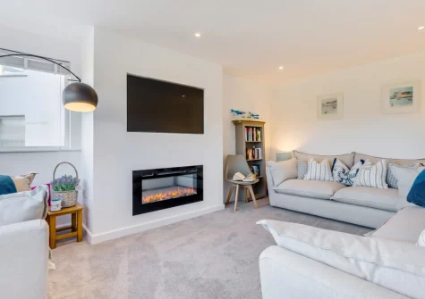 The living room at Hillside, Trevone