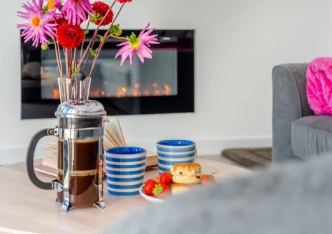 The living area at Hillside, Trevone