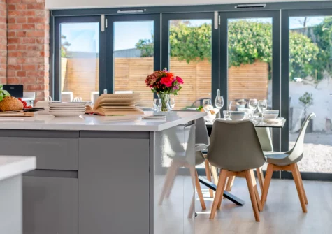 The kitchen & dining area at Hillside, Trevone
