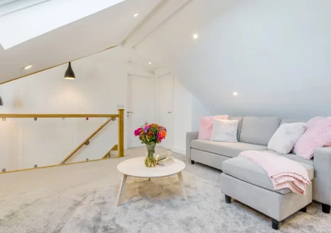 Bedroom #1 living area at Hillside, Trevone