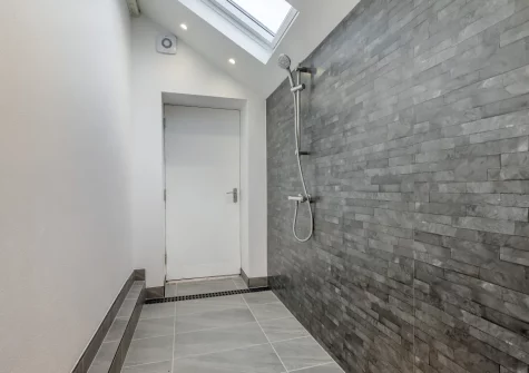 The ground floor wet room at Hillside, Trevone