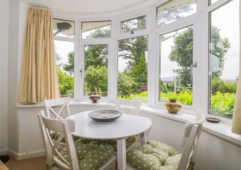 The dining area at Hilltop, Stoke Gabriel
