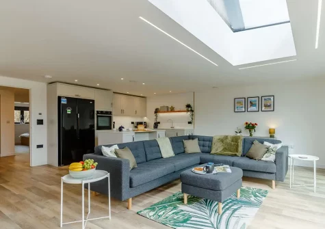 The living area at Hillview House, Holsworthy