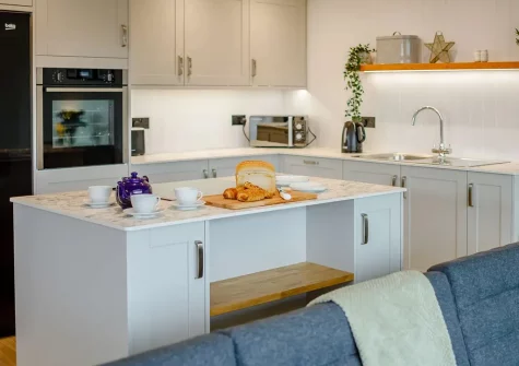 The kitchen at Hillview House, Holsworthy