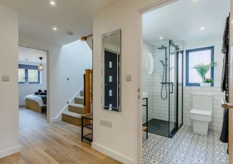 The shower room at Hillview House, Holsworthy