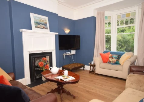 The living room at Hillview Villa, Combe Martin