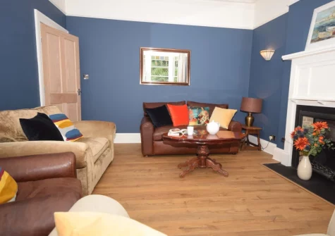The living room at Hillview Villa, Combe Martin
