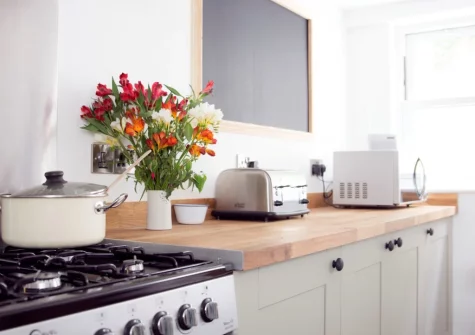 The kitchen at Hillview Villa, Combe Martin
