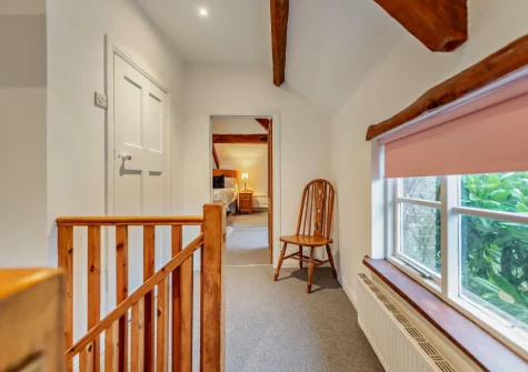 The first floor landing at Hittisleigh Cottage, Hittisleigh