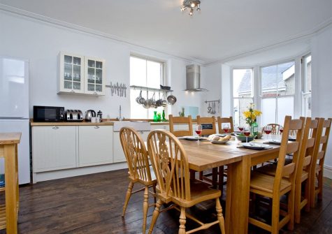 The dining area at Hobart House, Newquay