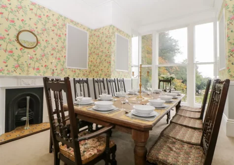 The dining room atHolcombe House, Torquay