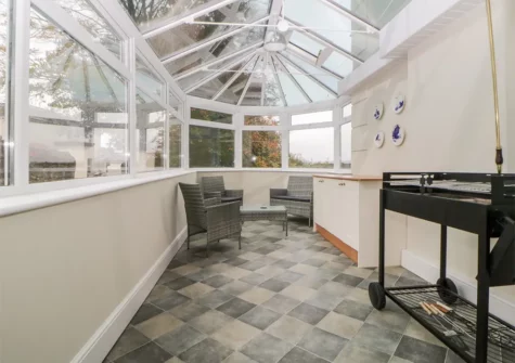 The sun room at Holcombe House, Torquay