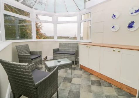 The sun room at Holcombe House, Torquay