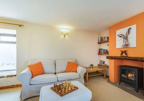 The living area at Holder's Barn, Monkokehampton