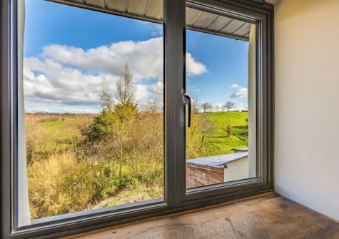 The view from bedroom #2 at Holder's Barn, Monkokehampton