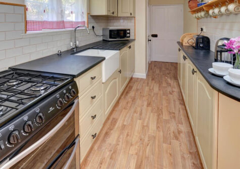 The kitchen at Hollerday Cottage, Lynton