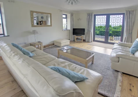 The living room at Holly Cottage, Seaton