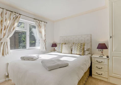 Bedroom #1 at Holly Lodge, Meldon