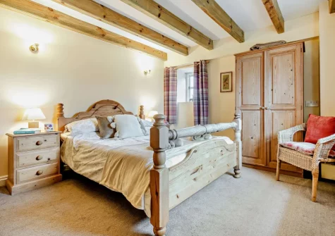 Bedroom #2 at Hollyberry Barn at Banns Farm, St Buryan