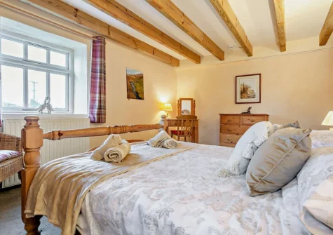 Bedroom #2 at Hollyberry Barn at Banns Farm, St Buryan