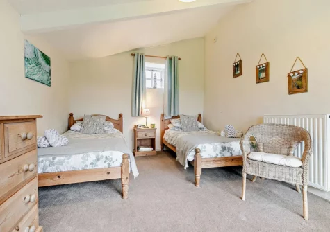Bedroom #3 at Hollyberry Barn at Banns Farm, St Buryan