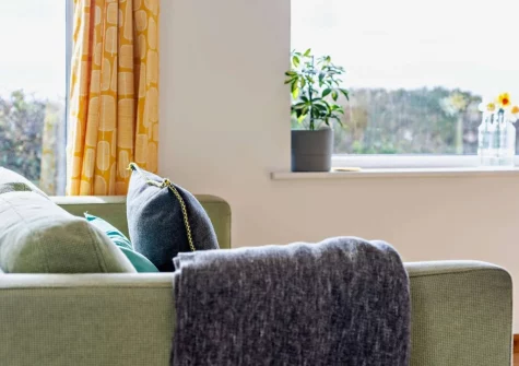 The living area at Honey Pot, Bude