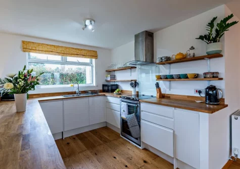 The kitchen at Honey Pot, Bude