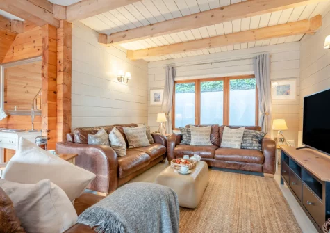 The living room at Honeywood, Little Petherick