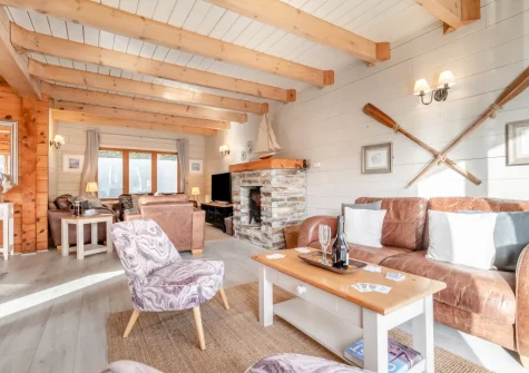 The living room at Honeywood, Little Petherick