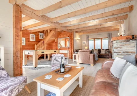 The living room at Honeywood, Little Petherick