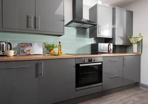 The kitchen at Hoopers Lodge, Croft Hooper, Crowlas