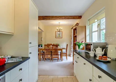 The kitchen at Hopetown Cottage, Trescott