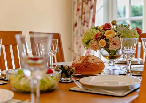 The dining room at Hopetown Cottage, Trescott