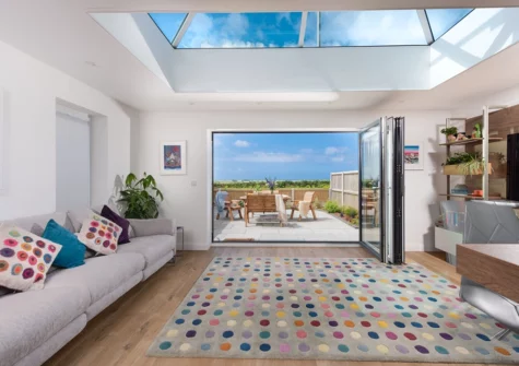 The living area at Horizon View, St Buryan