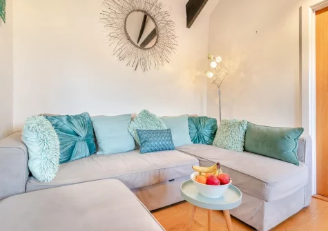 The living area at Horse Shoe, St Ives