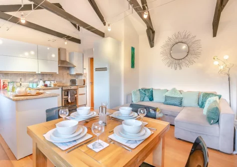 The living, dining area & kitchen at Horse Shoe, St Ives